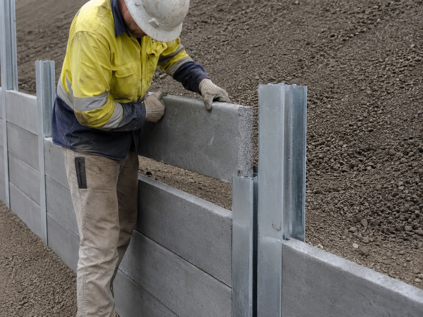 concrete sleeper retaining walls