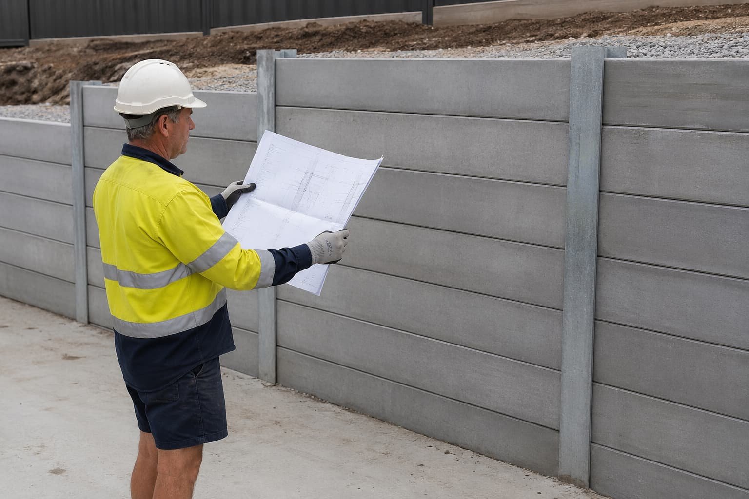 retaining wall council approval