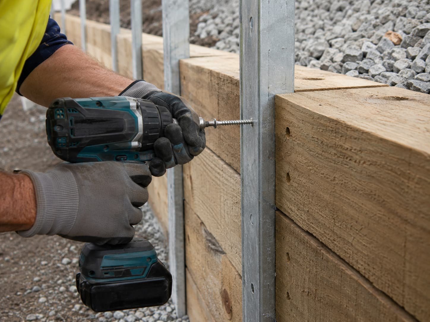 timber sleeper retaining walls